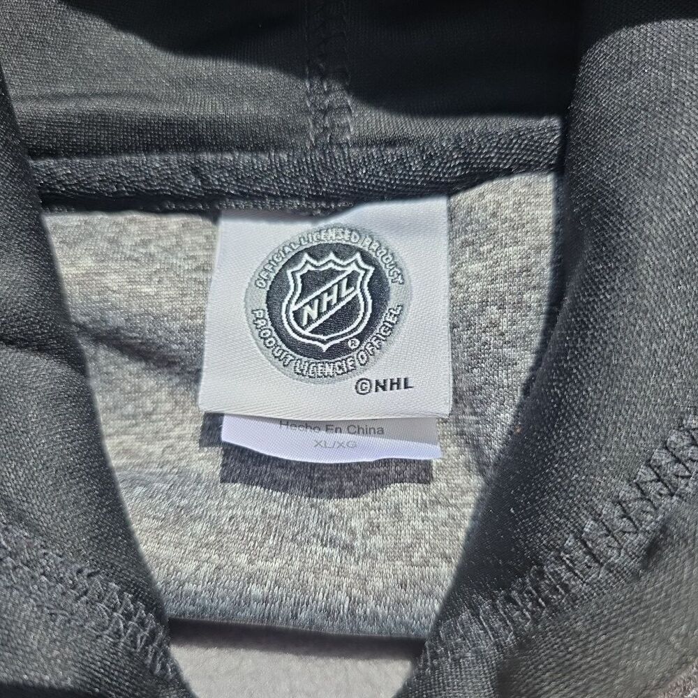 NHL Boston Bruins Hoodie Pullover Black Gray Gold EUC Hockey Sports Fan Gear XL - Picture 5 of 9